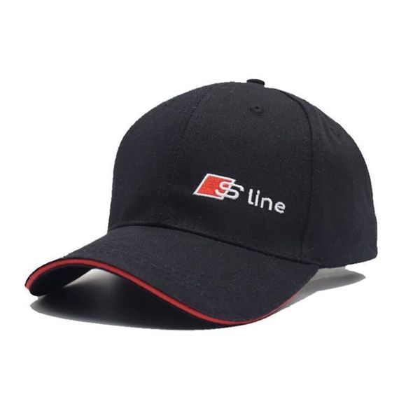 Бейсбольная кепка с логотипом Sline RS Speedway Hat Racing MOTO GP Speed Car Caps Мужские и женские бейсболки Snapback для любителей Audi Summer S line Hats254P