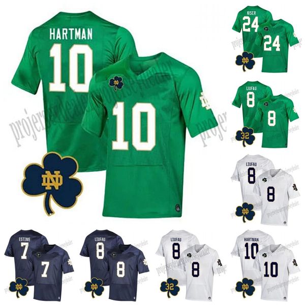 10 Sam Hartman Notre Dame Mücadele İrlanda 23-24 NCAA Koleji Futbol Formaları Michael Mayer Estime Cam Hart James Benjamin Morrison Blake Fisher Chris Tyree