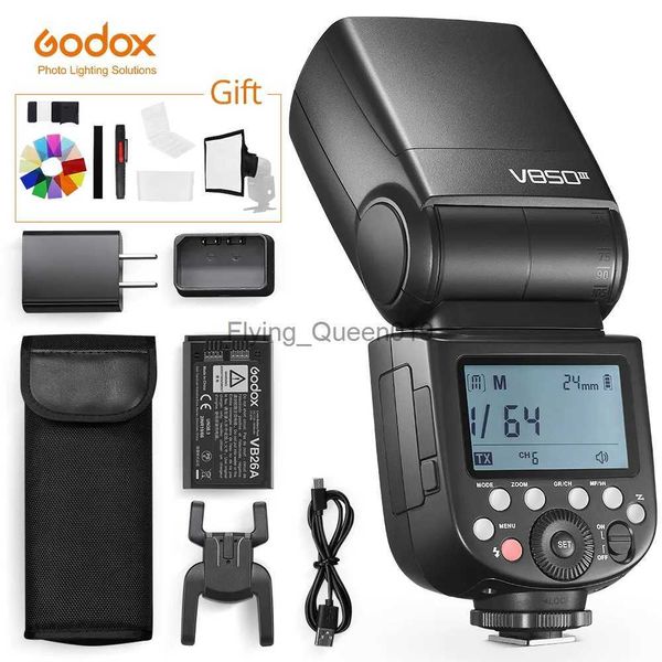 Testine flash Godox V850III 76W 2.4G GN60 Wireless X Sistema Batteria agli ioni di litio Speedlite per Pentax Olympus YQ231003