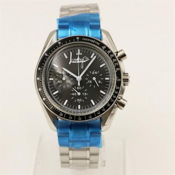 Bilek saatleri reloj hombre lüks izle om erkekler 40mm kuvars otomatik mekanik hız saatleri usta tüm küçük kadranlar relogio m222b