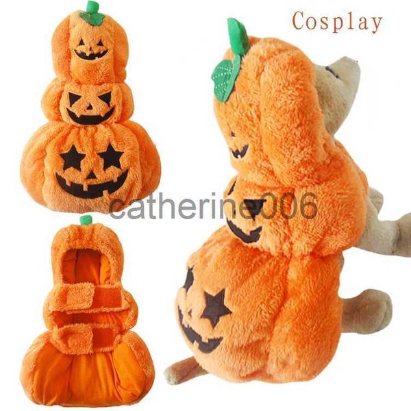 Ocasiões especiais Halloween Dog Costume Halloween Pumpkin Costume Pet Clothes Dog Cat Costume x1004