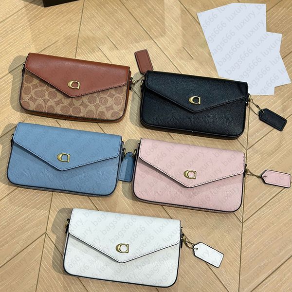 Tasarımcı Kadınlar Zarf Çantaları Moda Crossbody Çantalar Tasarımcı Omuz Çantaları Orijinal Deri Cüzdan Çantası Çantalar Küçük Kart Çantası Çıkarılabilir Kayış