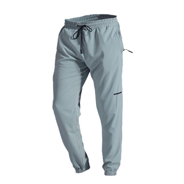 lu Pantaloni lunghi da jogging da uomo Pantaloni sportivi da yoga Tasche da palestra con coulisse ad asciugatura rapida Pantaloni da tuta Pantaloni da uomo Casual Elastico in vita Fitness