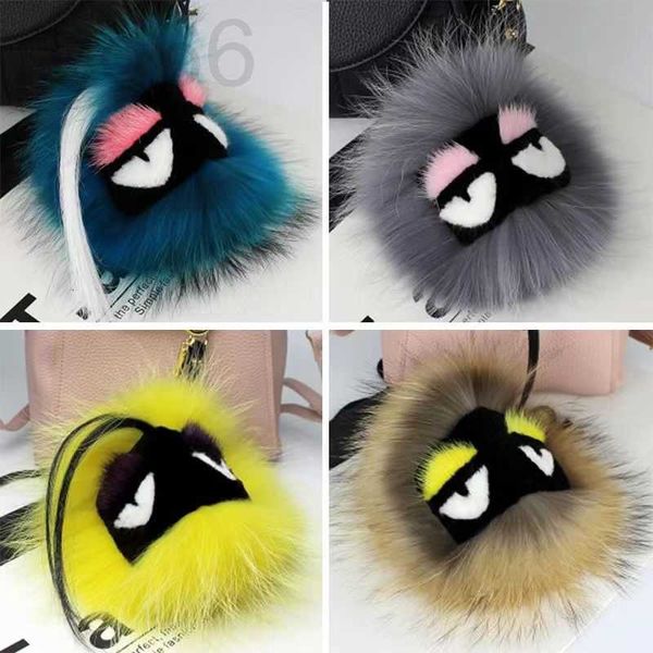 Schlüsselanhänger Lanyards Designer Little Monster Anhänger Fuchspelz Ball Tasche Plüsch Accessoire Zubehör Schlüsselanhänger Damen CIPU