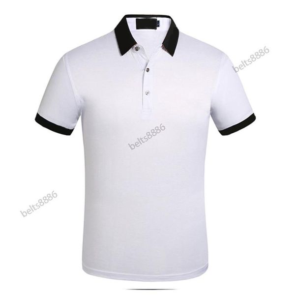 Business Casual Poloshirt T-Shirt Herren Ärmelstreifen Slimmer Manly Society Herrenmode Kariert Fünf Farben chooes260b