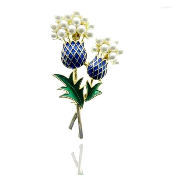 Spille CSxjd Perla imitazione Spilla a forma di tulipano Rami antichi Corpetto vintage in costume o sciarpa da donna