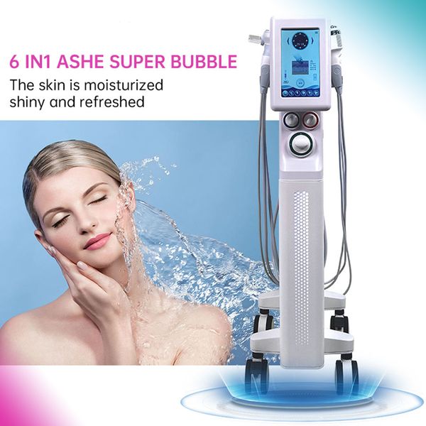 Prezzo all'ingrosso 6 in 1 Idrodermoabrasione Cura della pelle Hydro Water Facial Machine Ringiovanimento della pelle Hydro Facial Spa Machine