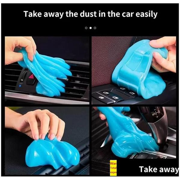 Computerreiniger Super Car Cleaning Pad Kleber Pulver Magic Cleaner Staub Gel Home Tastatur Clean Tool Drop Delivery Computers Network Dh7Zi