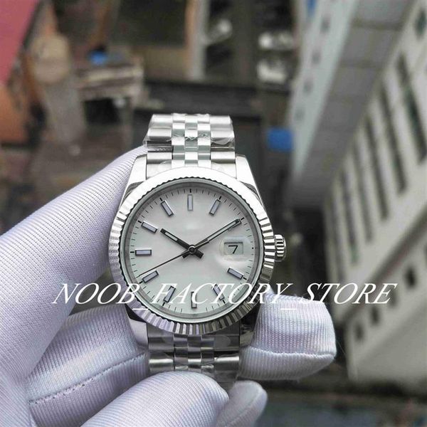 Factory s Watch 2 Color Super BP Watches Classic 2813 Automatic Movement 36mm Blue White Dial Strap Stainless Steel Lünette Case240u