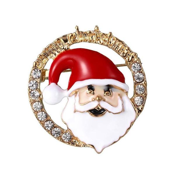 Pins Broschen Weihnachten Niedliche Weihnachtsmann-Hut Handschuhe Glocken Socken Donuts Süßigkeiten Emaille Pin Abzeichen Brosche Für Frauen Schmuck Geschenk Drop Deli DH6D3