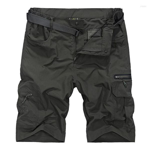 Shorts masculinos venda carga 2023 shorts verão ao ar livre impermeável de secagem rápida esportes tático militar