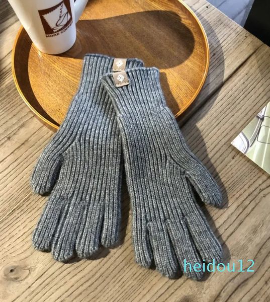 Five Fingers Glove 's Winter Cute Plush Warm Riding Women Solid Womens Fluffy Work