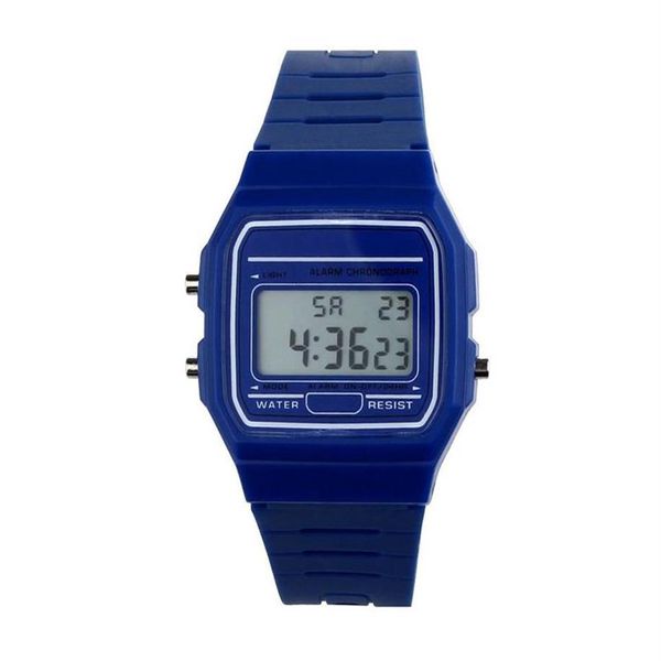 Uhr für Männer, digitales Silikon-Gummiarmband, Vintage-Digitaluhr, für Jungen und Mädchen, Herren310y