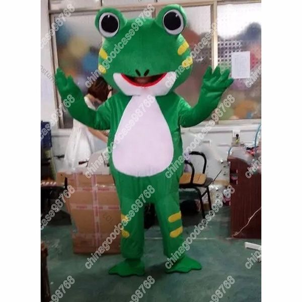 2024 vendita calda rana costume della mascotte anime carnevale prestazioni abbigliamento annuncio abbigliamento vestito