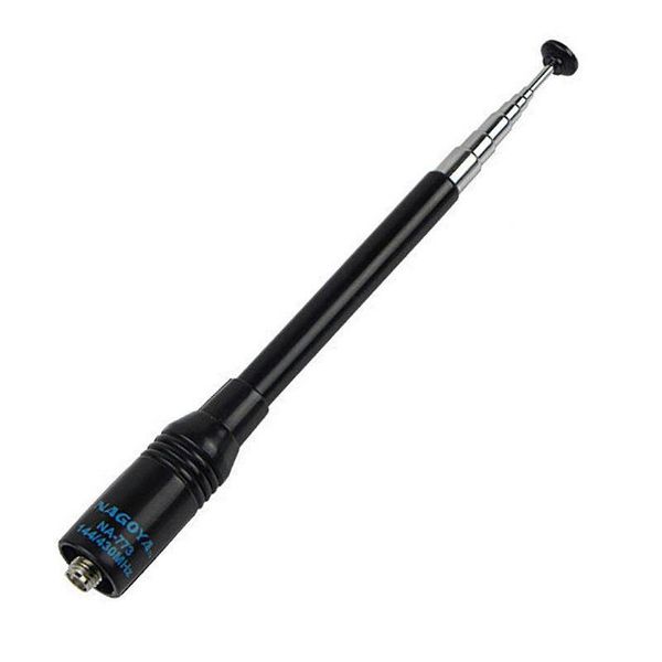 Altri accessori per walkie-talkie Antenna Batang Teleskopik Hitam Tahan Lama Na-773 Sma-Perempuan U/Vhf Dual Band per radioamatori Baofeng Dhxrp