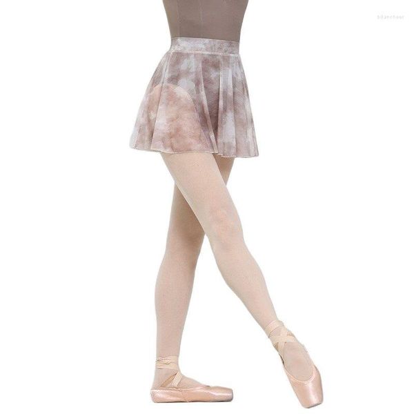 Stage Wear Danza Classica per Adulti Gonne da Ballo Gonna Corta Stampata Pratica Body Vestito da Donna Che Balla Ginnastica Skate