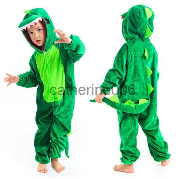 Occasions spéciales mignon enfants Animal dinosaure Kugurumi Costume Cosplay garçons enfant vert noir maternelle école fête étudiant jeu de rôle Costume x1004