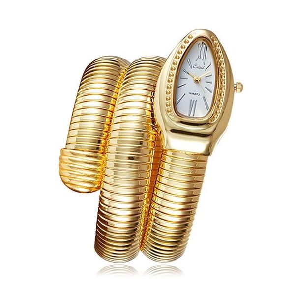 Наручные часы, крутые часы-браслет со змеей, женские модные часы с браслетом «Бесконечность», брендовые кварцевые часы для девочек, Religios Reloj Montre Femme279A