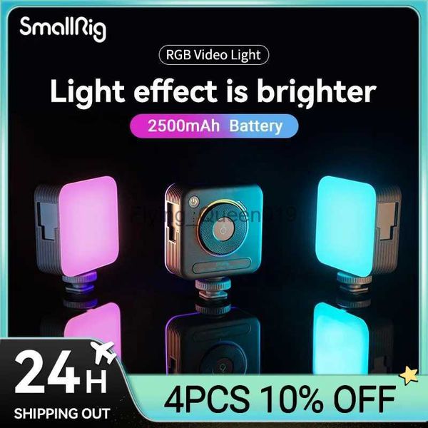 Вспышки SmallRig Portable Vibe P108 RGB Video Light Smart Light Срок службы 130 минут Карманный размер 108 светодиодных бусин Прожекторы 4055 YQ231003