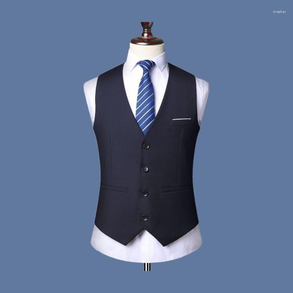 Gilet da uomo Gilet Cappotto Abito stile coreano Slim Fit Casual Business Man Dress Wear Gilet