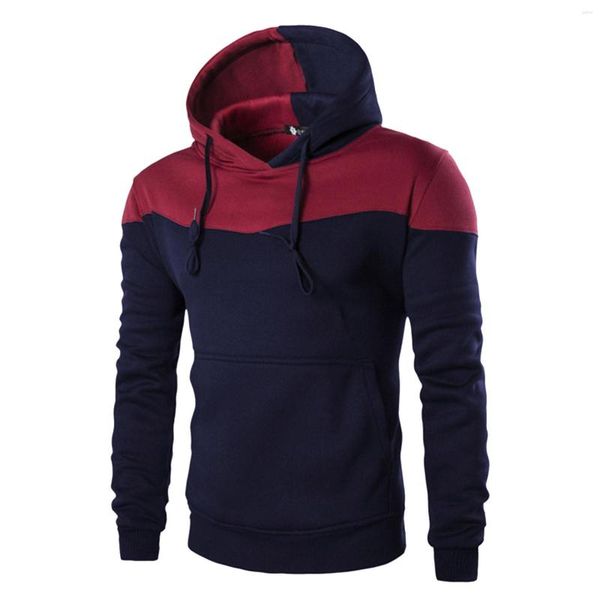 Hoodies masculinos moletom com capuz retalhos cor moletom jaqueta esportes ao ar livre treino solto avião outono e inverno pullovers