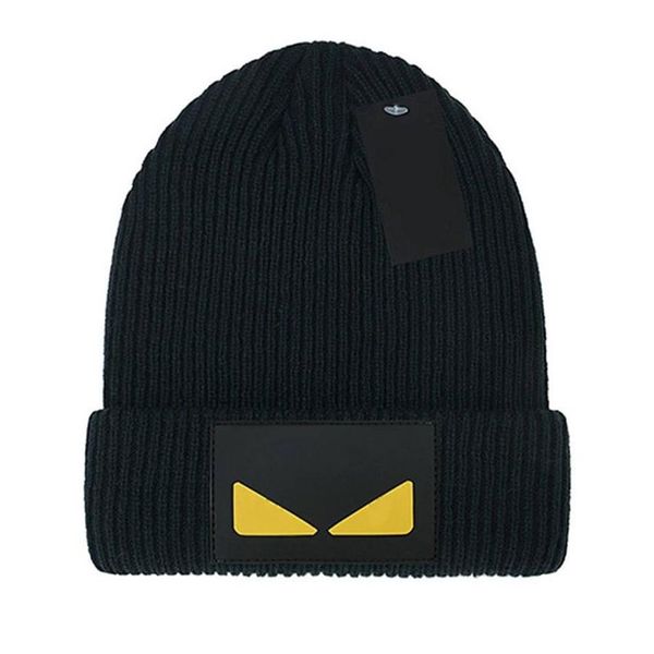 Cappello lavorato a maglia Beanie Cap Due occhi Designer Skull Caps Stile casual per uomo Donna Cappelli invernali 10 colori2767