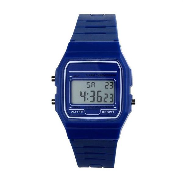 Relógio para homens digtal pulseira de borracha de silicone vintage relógio digital meninos meninas mens254i