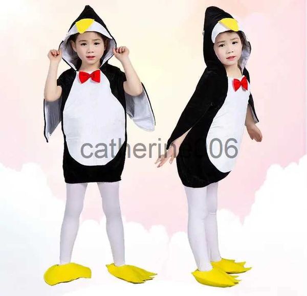 Костюм пингвина на Хэллоуин для особых случаев для маленьких мальчиков и девочек, нарядное платье, наряды для косплея, одежда для карнавальной вечеринки x1004