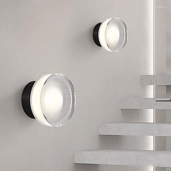 Wandlampen LED-Lampe Korridor Treppe Schlafzimmer Badezimmer Innendekoration Kreisförmige Lichter Acryl Wandleuchte Beleuchtung