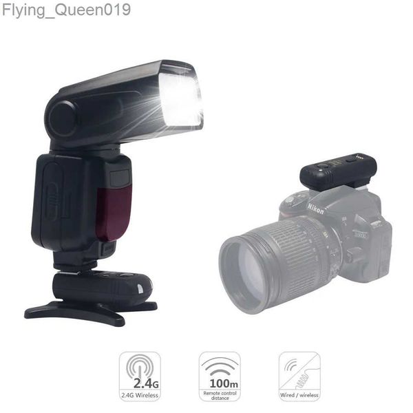 Testine Flash Mcoplus TR-950 Flash Speedlite per fotocamera DSLR D7100 D3100 D90 D5300 D5200 D5100 D3200 + Trigger remoto wireless 2.4G YQ231004