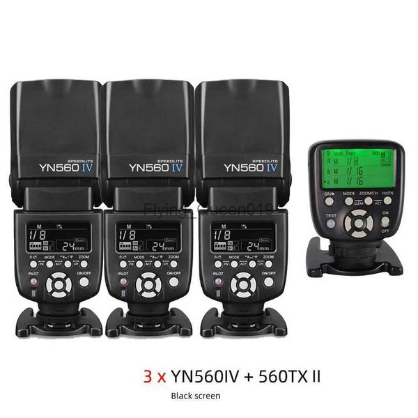Blitzköpfe YONGNUO YN560 IV 2,4 G Wireless Flash Speedlite mit YN560-TX II Trigger Controller Radio Master Mode für 7D 60D 70D YQ231003