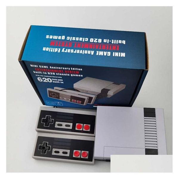 Jogadores de jogos portáteis com caixas de varejo mini tv podem armazenar 620 500 console de vídeo portátil para consoles de jogos nes por frete marítimo dhy9s