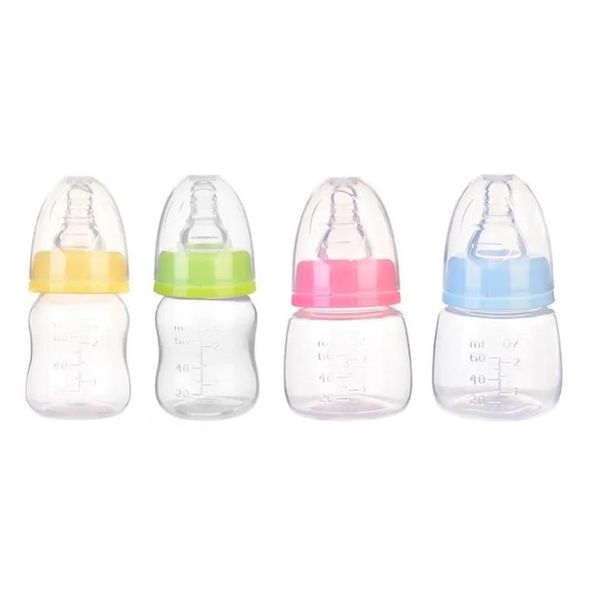 Babyflaschen # 60 ml Flasche natürliches Gefühl Mini Stillen PP Standardkaliber für geborenes Trinkwasser Fütterung Milch Fruchtsaft Drop Delive Dhit0