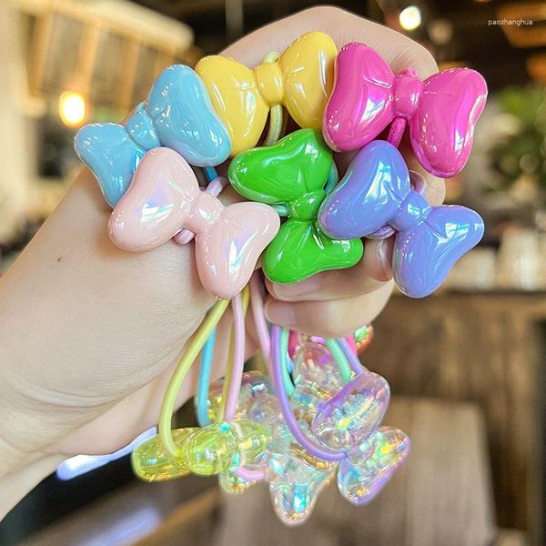 Accessori per capelli 2 pz/lotto Cartoon Cute Bubble Bow Ragazze Bambini Elastici Fasce per bambini Cravatte Principessa Baby Copricapo