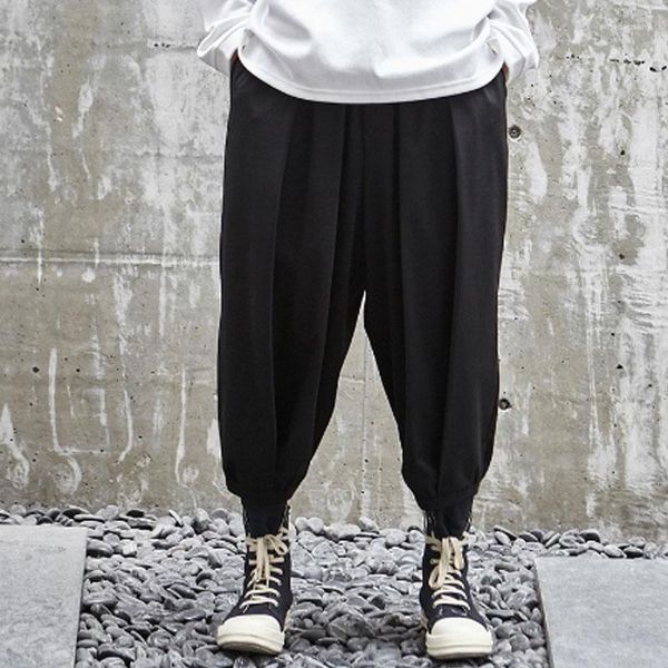 Pantaloni da uomo Haren Primavera e Autunno Versione coreana dei pantaloni casual semplici di grandi dimensioni alla moda giapponese