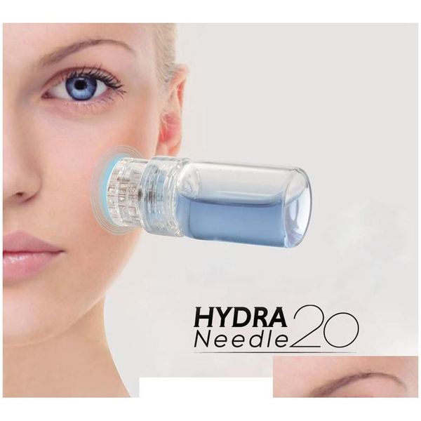 Outros itens de beleza para saúde Hydra Needle 20 Aplicador de soro Aqua Gold Micloghannel Mesoterapia Tappy Nyaam Fine Touch Derma Stamp Rolle Dhzvo