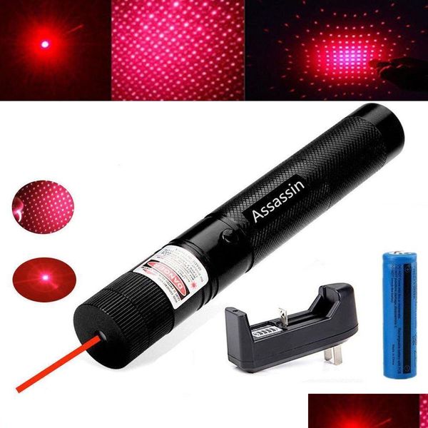 Ponteiros laser 303 2 em 1 ponteiro de caneta vermelha 5mw 650m powerf estrela padrão queima feixe de lazer lightand bateria e carregador gota entregar entregar dhd6t