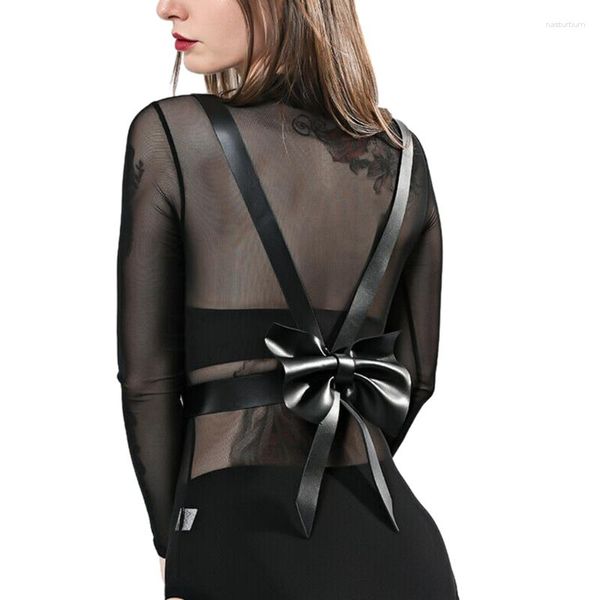 Cinture MXMB Cintura con imbracatura in vita Bondage sexy con bretella alla moda con lunghezza regolabile Bowknot per donne e ragazze