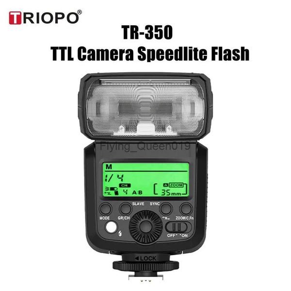 Flash Heads TRIOPO TR-350 TTL HSS Câmera de sincronização de alta velocidade Speedlite SLR Mirrorless Shoe Light para YQ231006