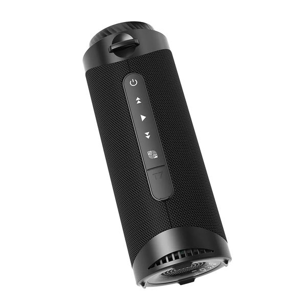 Alto-falante portátil Tronsmart T7 Bluetooth com som surround de 360 graus, modos LED, estéreo sem fio verdadeiro, aplicativo para camping