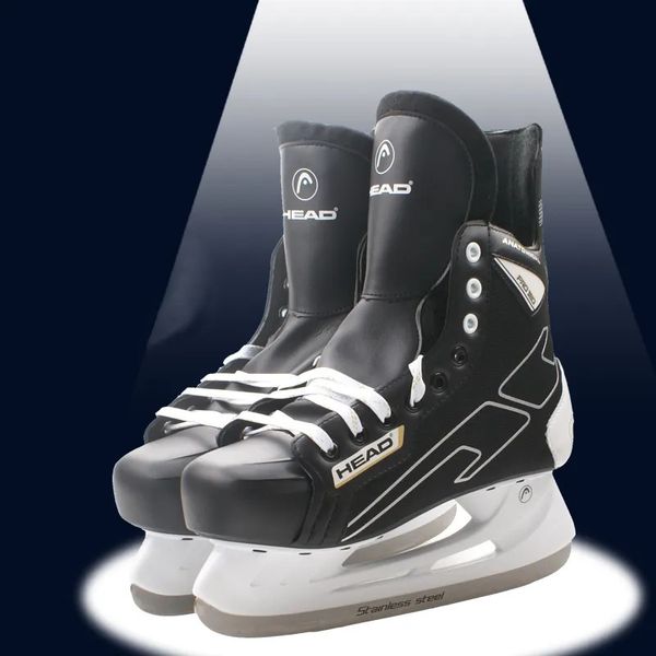 Andere Sportartikel Winter-Eishockey-Skates-Schuhe, professioneller Skating-Klingenschuh, PU, thermisch, verdickt, bequem, für Anfänger, Erwachsene, Teenager, Kinder, 231005