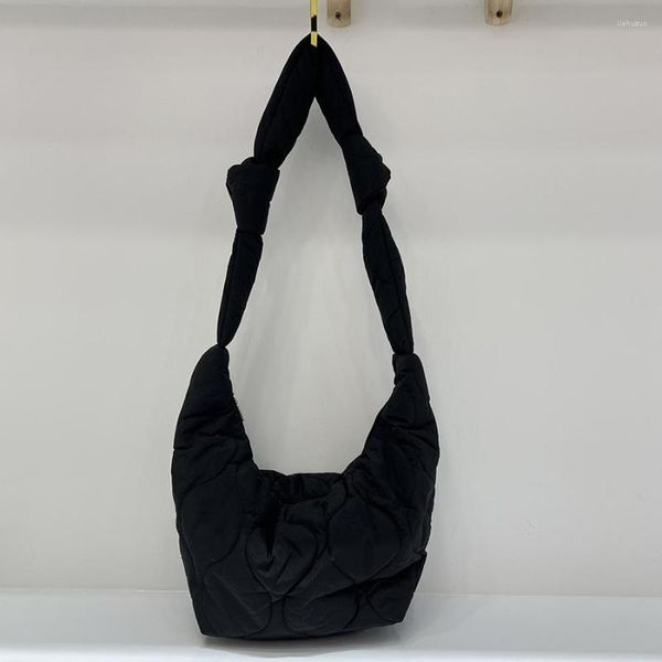 Borse da sera Borsa in tessuto di nylon Imbottitura in cotone Ricamo Hobos Borsa per donna Borsa a mano di design di lusso 2023 In moda Borsa a tracolla