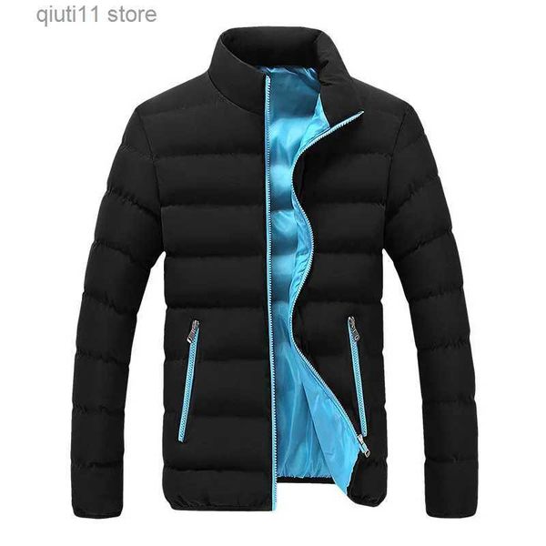 Parkas masculinas outono inverno jaqueta fria para homens casaco térmico leve jaquetas outwear homem moda casual jaqueta blusão roupas masculinas t231005