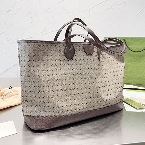 Ophidia Totes Einkaufstasche, luxuriöses Designer-Braunleder, großes Fassungsvermögen, Jumbo G, mittelgroße Tragetasche, Denim-Jacquard-Handtasche, Doppel-G-Umhängetasche, Luxusdesigner