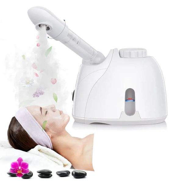 Steamer Face Steamer Névoa Pulverizador Anti-Envelhecimento Rugas Spray Quente Névoa Umidificador Para Rosto Sauna Spa Hidratante Beleza 230928