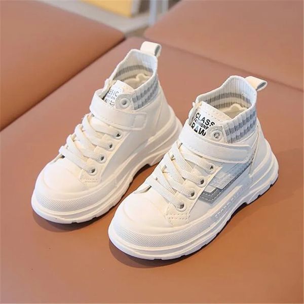 Stiefel Kinder Stiefeletten Mode Kinder Casual Sneakers Weiß Mädchen Jungen Kurzer Stiefel 231005