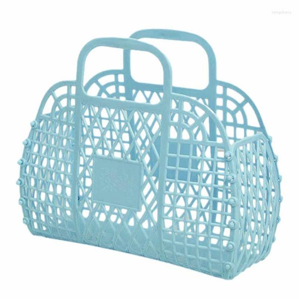 Borse portaoggetti Borsa in gelatina Colore brillante Borsa da spiaggia riutilizzabile per ragazze Cesto regalo per bambini piccoli Halloween Nuziale