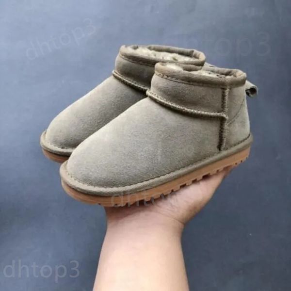 Kinderstiefel, Kleinkindschuhe, Tazz, australische Stiefel, Ultra-Mini-Stiefel, Kinderschuhe, kastanienbrauner Pelzstiefel, Schneestiefel, Knöchelschuhe aus Wolle, Winterstiefel