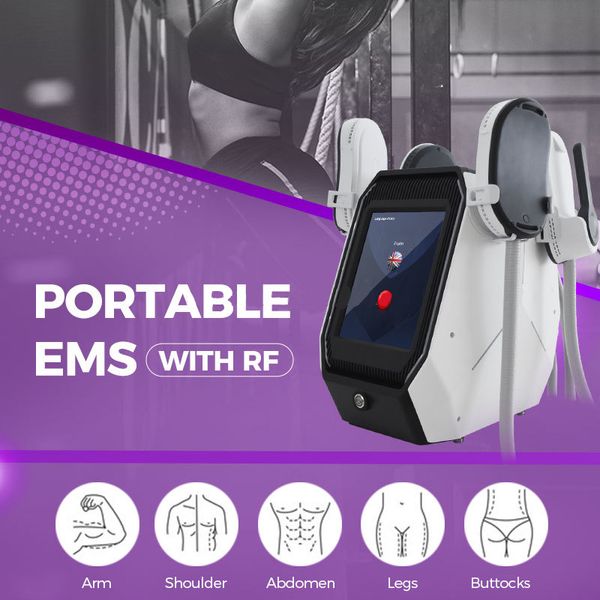 Preço de atacado 4 alças remoção de excrescência de gordura corpo emagrecimento muscular moldar equipamento de treino HI-EMT pêssego hip trainer para homens e mulheres