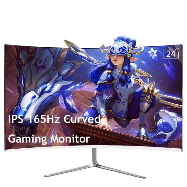 24 moniteurs IPS 165hz gamer 1080p HD moniteurs de jeu PC LCD écran incurvé moniteur pour écrans de bureau 1MS moniteurs gamer